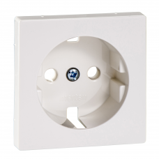 Накладка для розетки з заземленням SysM полярно-білий гл