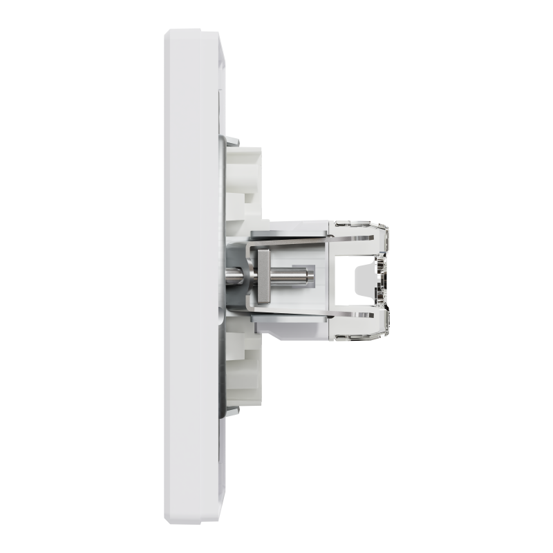 КОМП'ЮТЕРНА РОЗЕТКА RJ45 UTP КАТ. 5Е ПОДВІЙНА БІЛА ASFORA