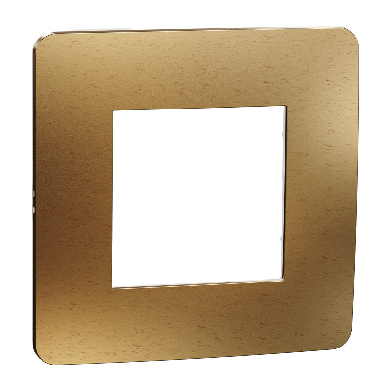 Cover frame, Unica Studio Metal, 1 gang, copper
