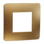 Cover frame, Unica Studio Metal, 1 gang, copper