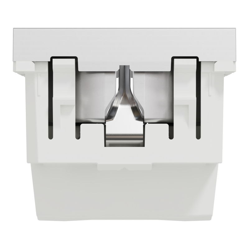 Роз. з з/к з шторк 16А гвинт зажим алюм