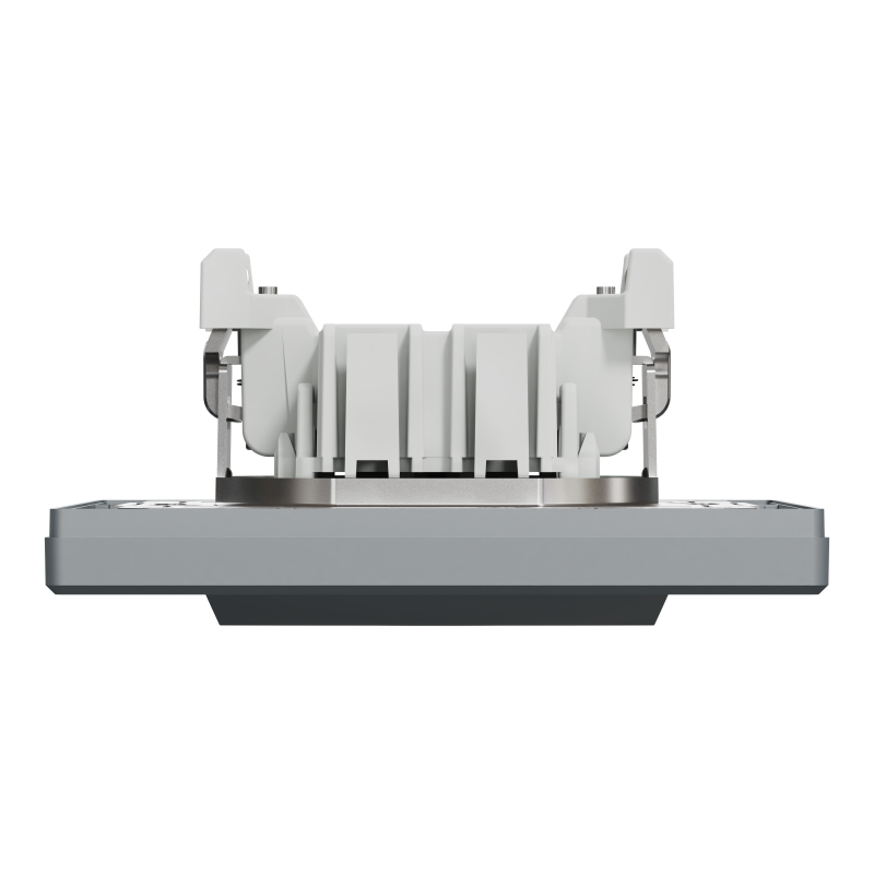 ВИМИКАЧ ОДНОКЛАВІШНИЙ САМОЗАЖИМНИЙ ASFORA СТАЛЬ