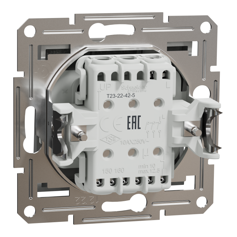 ВИМИКАЧ ТРЬОХКЛАВІШНИЙ АЛЮМІНІЙ ASFORA