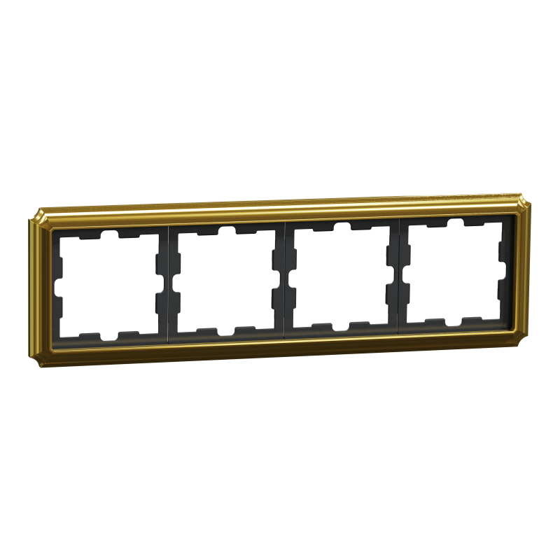 Рамка 4 постова D-Atique, золото 24к