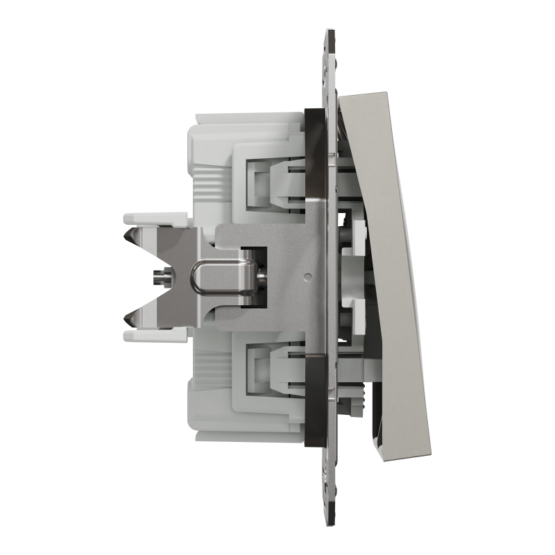 ВИМИКАЧ ДВОКЛАВІШНИЙ САМОЗАЖИМНИЙ ASFORA БРОНЗА