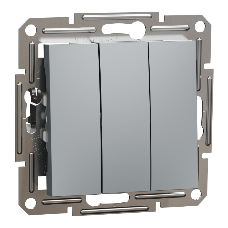 ВИМИКАЧ ТРЬОХКЛАВІШНИЙ СТАЛЬ ASFORA