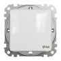 Одноклавішний вимикач, 10АX, IP44, білий, Sedna Design & Elements