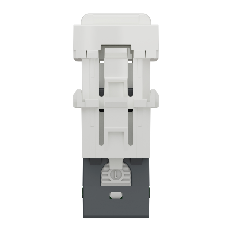 Розетка комп'ютерна RJ45, одинарна, категорія 5 UTP, 1 модуль, білий