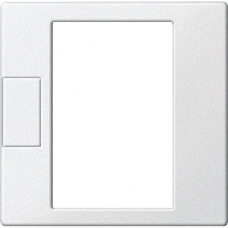 Cen.pl. f. univers. temperature ctrl unit insrt w. touch display, pol.wht.,Sys.M