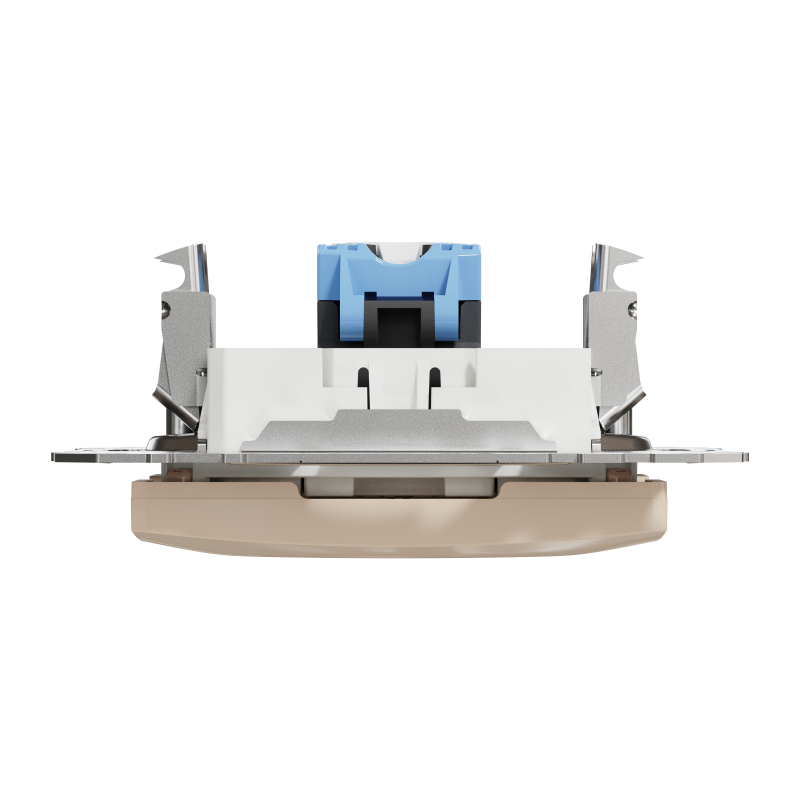 Комп'ютерна розетка, RJ45 CAT6 UTP, Бежева, Sedna Design