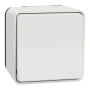 Одноклавішний перемикач IP55 Mureva Styl, сх.6, поверх. монтаж, білий