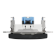 Комп'ютерна розетка, RJ45 CAT6 UTP, Чорна, Sedna Design