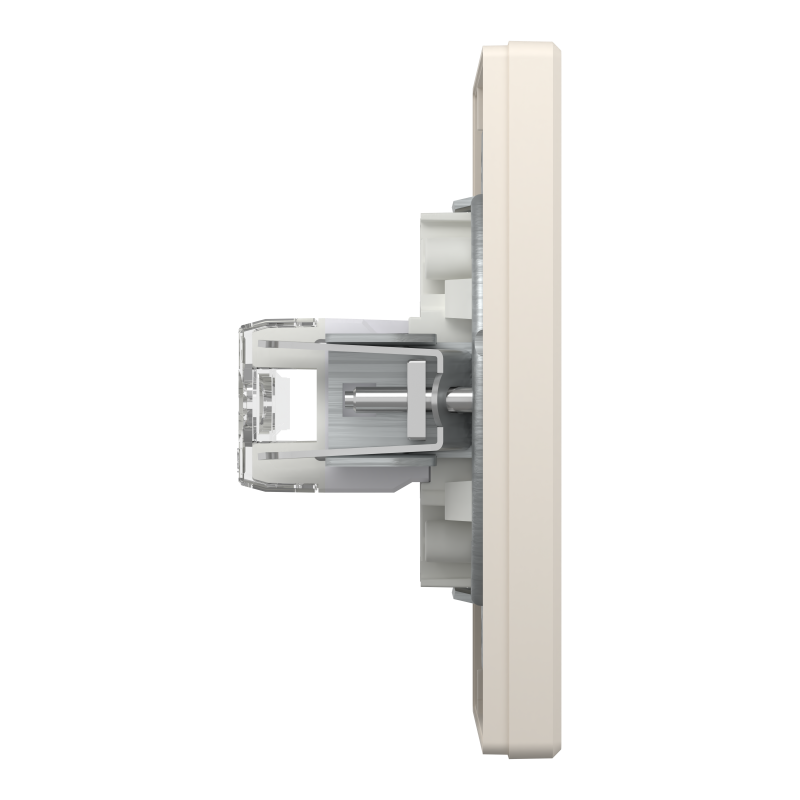 РОЗЕТКА КОМП'ЮТЕРНА RJ45 UTP КАТ.6 ПОДВІЙНА КРЕМ ASFORA