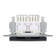 РОЗЕТКА КОМП'ЮТЕРНА RJ45 UTP КАТ.6 ПОДВІЙНА ASFORA АНТРАЦИТ
