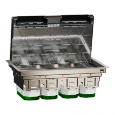 Підлоговий лючок, металевий, розмір XL, 12 модулів, Unica System+