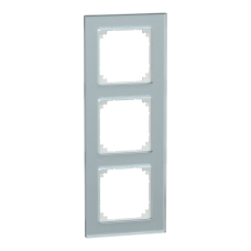 Рамка 3-постова скло M-Plan SysM білий кристал