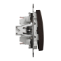 Двоклавішний перемикач Венге Sedna Elements