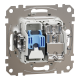 Розетка RJ45 категорія 6 UTP -TV Білий Sedna Design