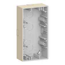 Двопостова коробка для відкритого монтажу MERTEN D-Life, сахара