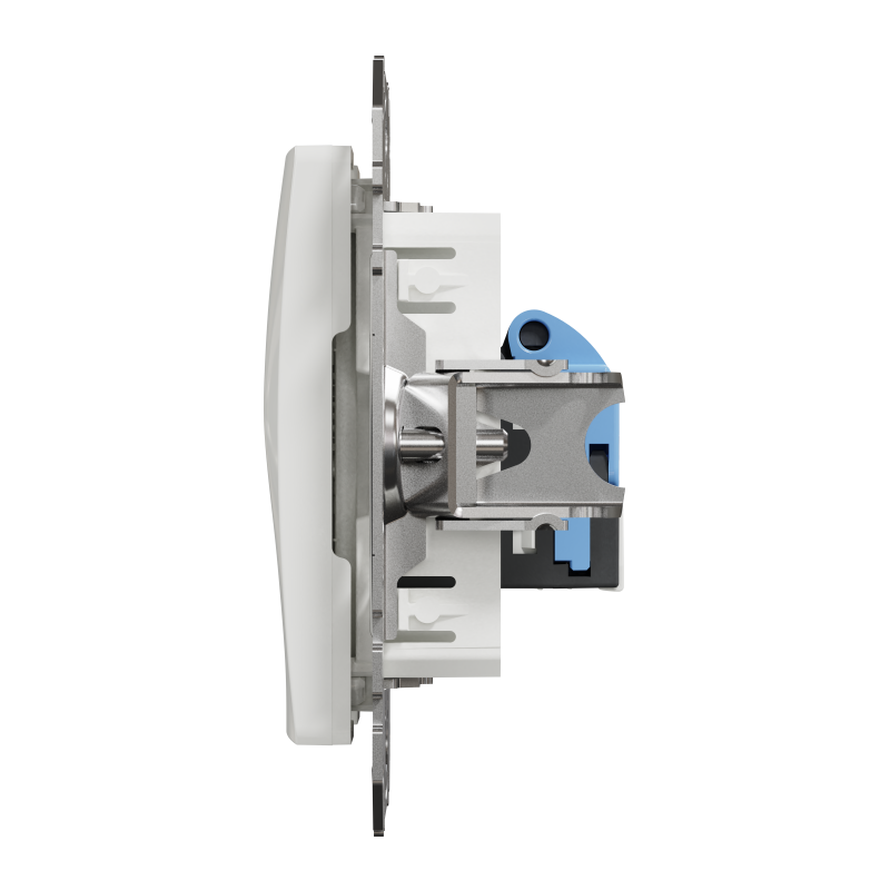 Комп'ютерна розетка, RJ45 CAT6 UTP, Біла, Sedna Design