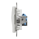 Комп'ютерна розетка, RJ45 CAT6 UTP, Біла, Sedna Design