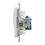 Комп'ютерна розетка, RJ45 CAT6 UTP, Біла, Sedna Design