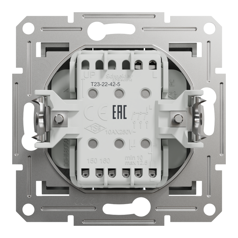 ВИМИКАЧ ТРЬОХКЛАВІШНИЙ АЛЮМІНІЙ ASFORA
