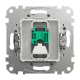 Один роз’єм RJ45 категорія 5E UTP Алюміній Sedna Design