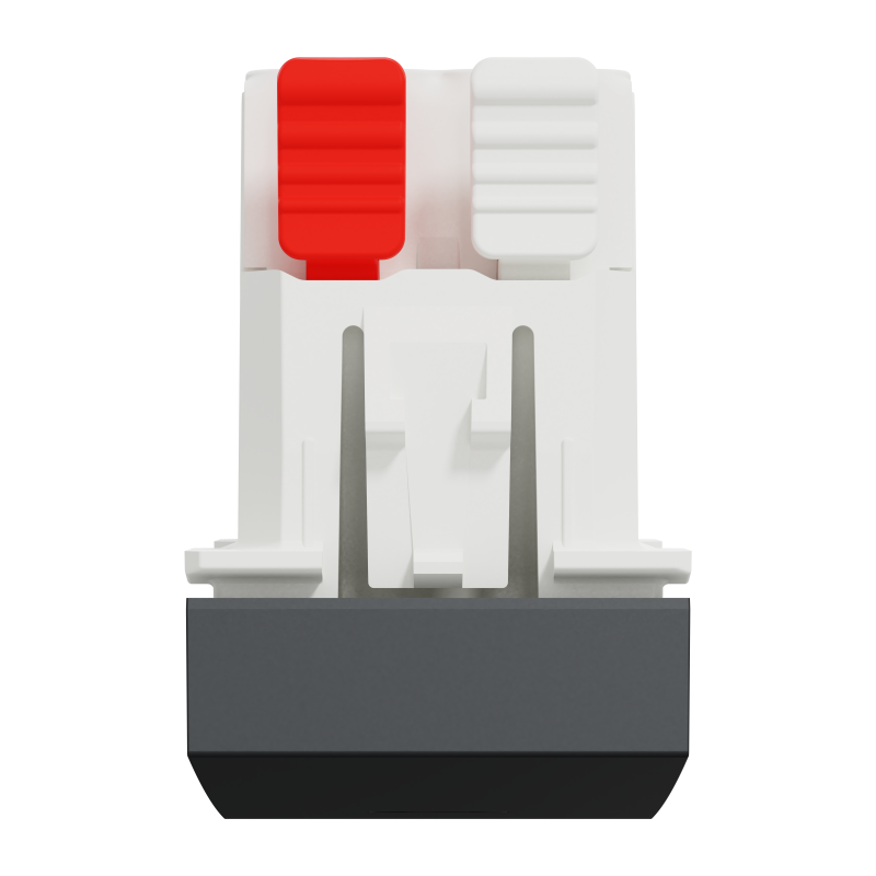 Перемикач 1-клавішний з нейтраллю 10А, 1 модуль антрацит