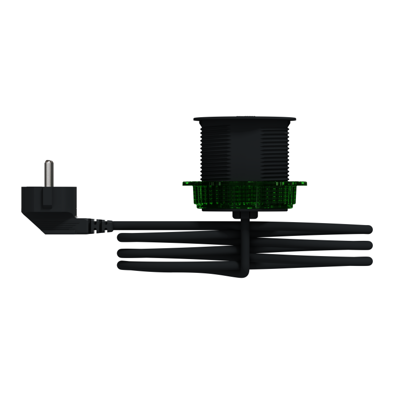 Unica system+, Настільний блок XS з розеткою DE та USB типу A, антрацит