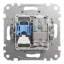 Розетка RJ45 категорія 6 UTP -TV Білий Sedna Design