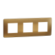 Cover frame, Unica Studio Metal, 3 gangs, copper