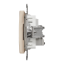 Розетка TV 4DB Cr Sedna Design