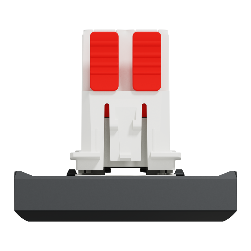 Перемикач 1-клавішний перехресний схема 7, 10А, 2 модулі антрацит