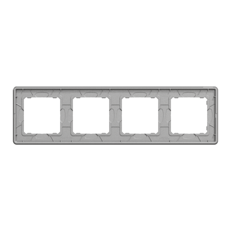 Рамка 4-постова Штучне Біле скло Sedna Elements