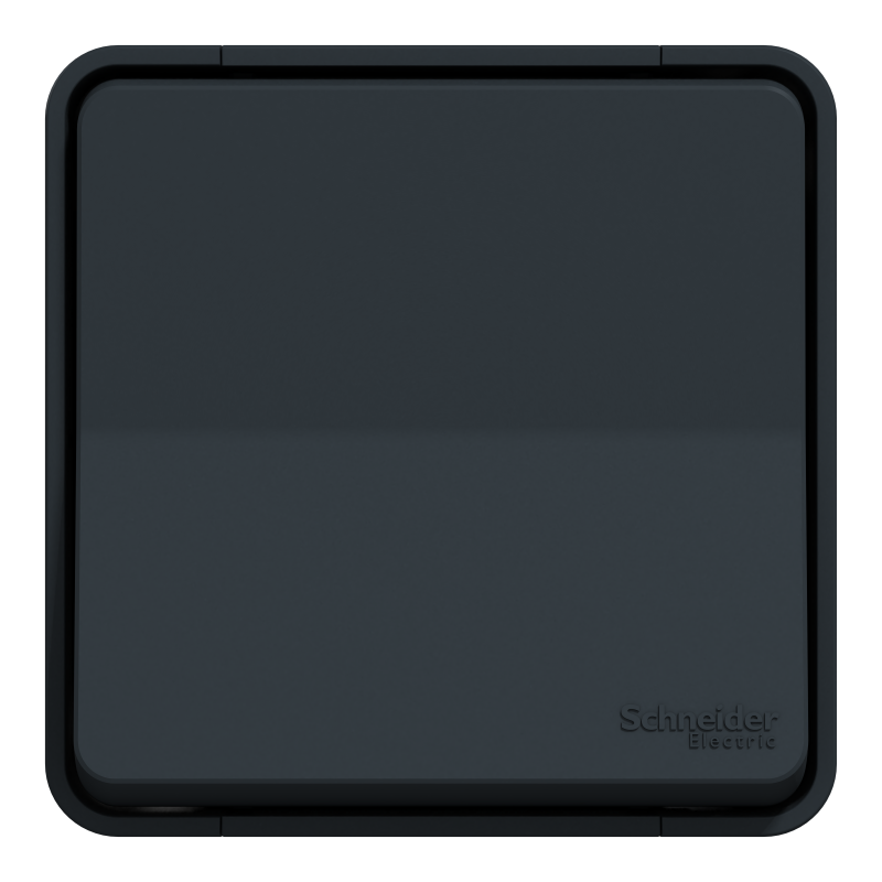 Одноклавішний перемикач IP55 Mureva Styl, сх.6, поверх. монтаж, чорний