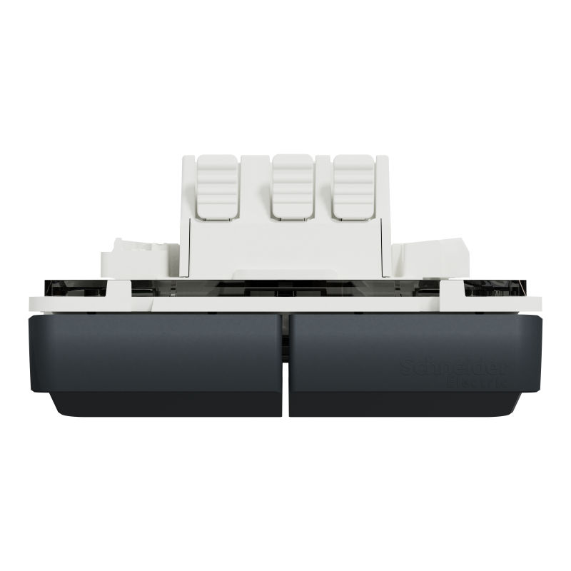 Механізм подвійного кнопкового вимикача IP55 Mureva Styl, чорний