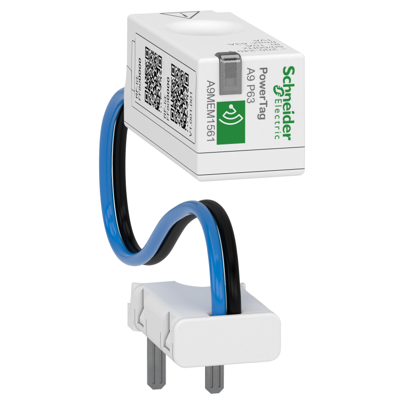 energy sensor, PowerTag phaseNeutral 63A 1P+N top position