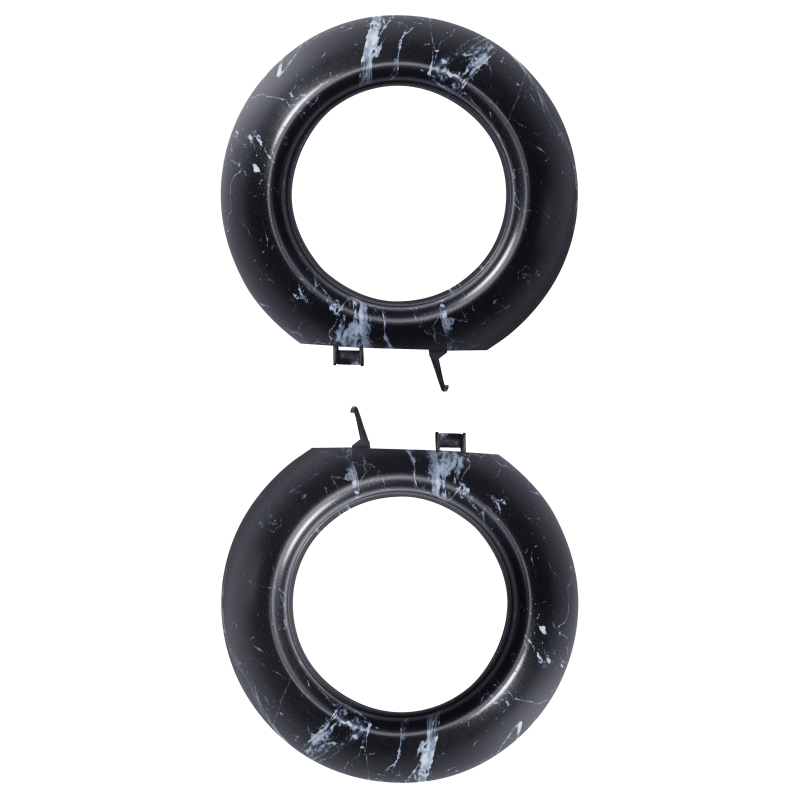 РАМКА КОМБ. БОК. ЧОРН. МАРМ.