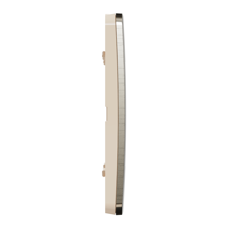Cover frame, Unica Studio Metal, 2 gang, 2 x 2 modules, bronze or beige