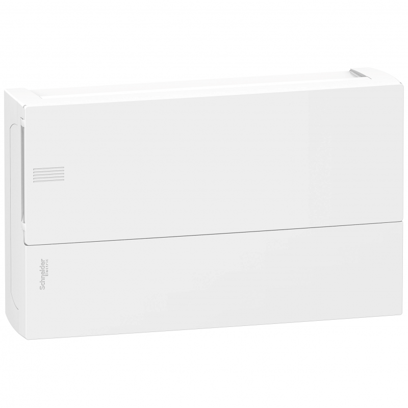 ЩИТ НАВІСНИЙ Resi9 MP БІЛІ ДВЕРІ 2 КЛЕМНІ БЛОКИ 1 РЯД 18 МОДУЛІВ