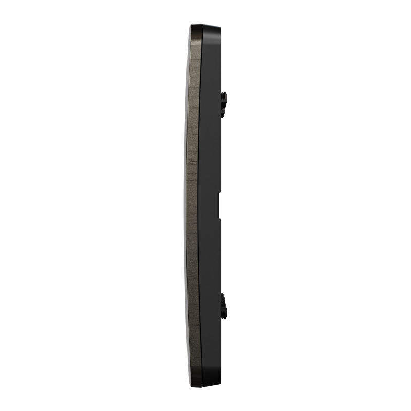 Cover frame, Unica Studio Metal, 2 gangs, anthracite