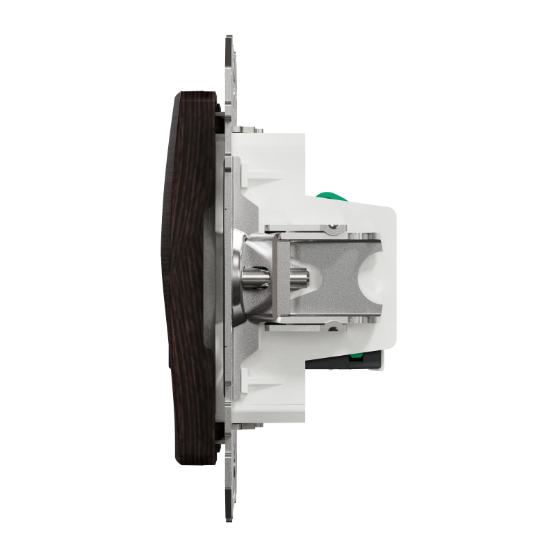 Подвійна комп'ютерна розетка RJ45 CAT 5E UTP, Венге Sedna Elements