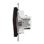 Подвійна комп'ютерна розетка RJ45 CAT 5E UTP, Венге Sedna Elements