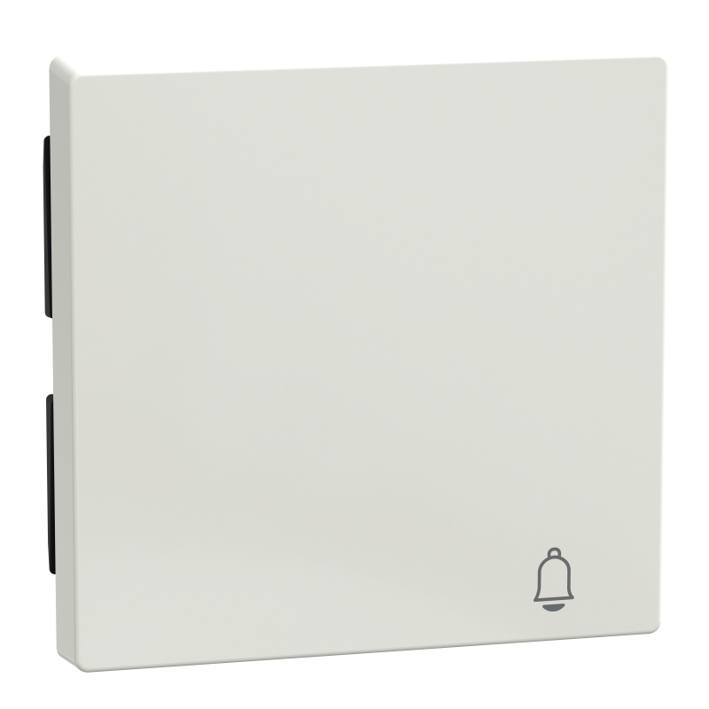 Накладка 1-клавішного вимикача з сим "Дзвінок" SysM полярно-білий гл