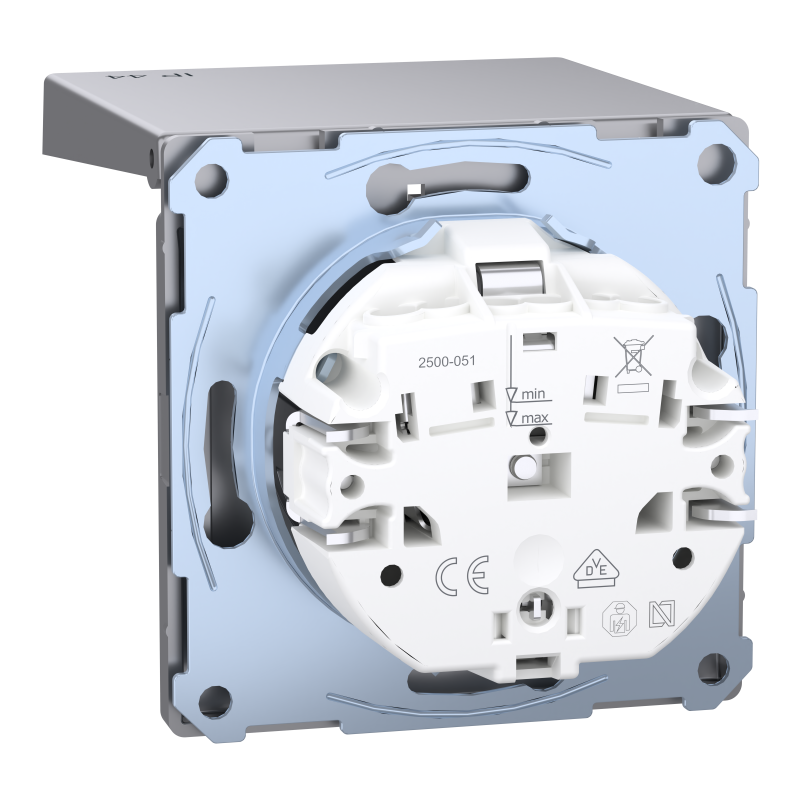D-Life РОЗ. з/к і криш. IP44 НЕРЖ.СТАЛЬ
