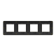Cover frame, Unica Studio Metal, 4 gangs, gold