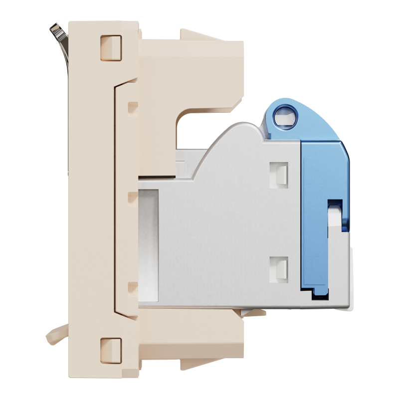 Розетка комп'ютерна RJ45, категорія 6 STP, 1 модуль, бежева Unica New Studio