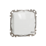 Одноклавішний вимикач, 10АX, IP44, білий, Sedna Design & Elements