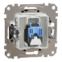 Комп'ютерна розетка, RJ45 CAT6 UTP, Венге, Sedna Elements